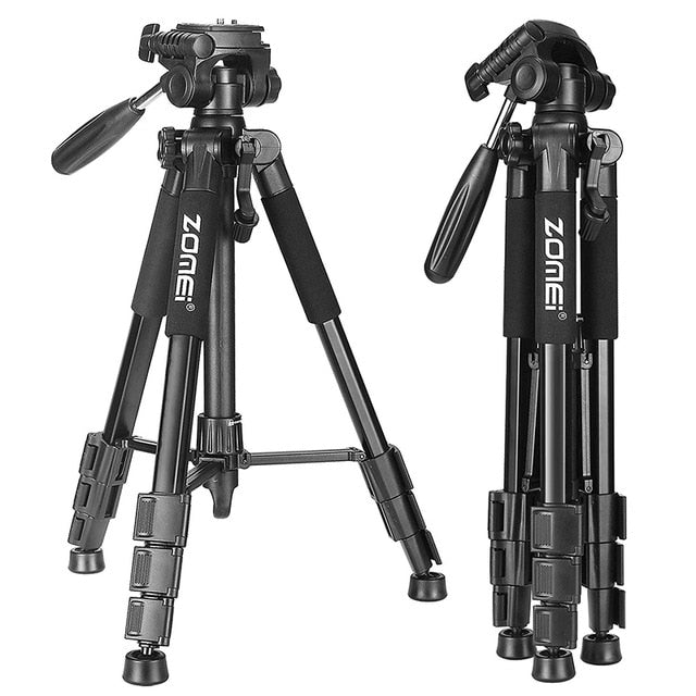 New Zomei Tripod Z666 Professional Portable Travel Aluminium Camera Tripod Accessories Stand with Pan Head for Canon Dslr Camera